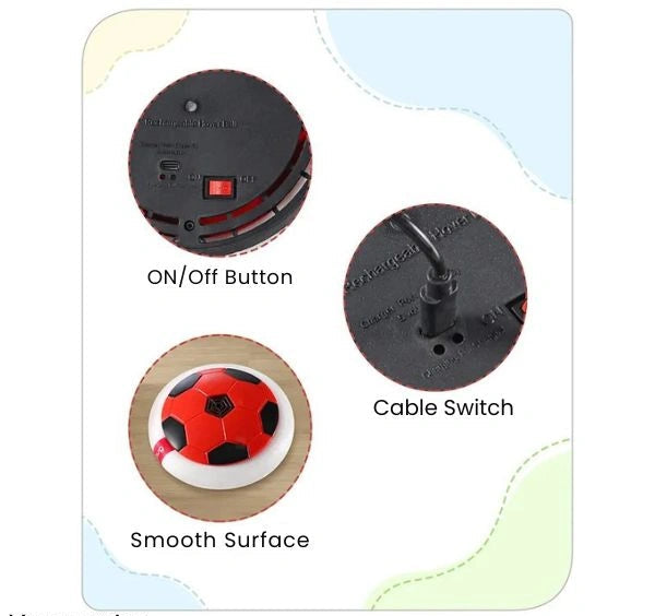 HoverKick Ball™ – Floating Soccer Fun | Safe Indoors | Lights & Glide