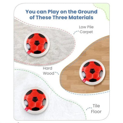 HoverKick Ball™ – Floating Soccer Fun | Safe Indoors | Lights & Glide