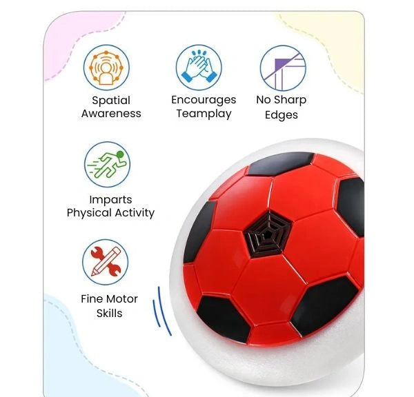 HoverKick Ball™ – Floating Soccer Fun | Safe Indoors | Lights & Glide